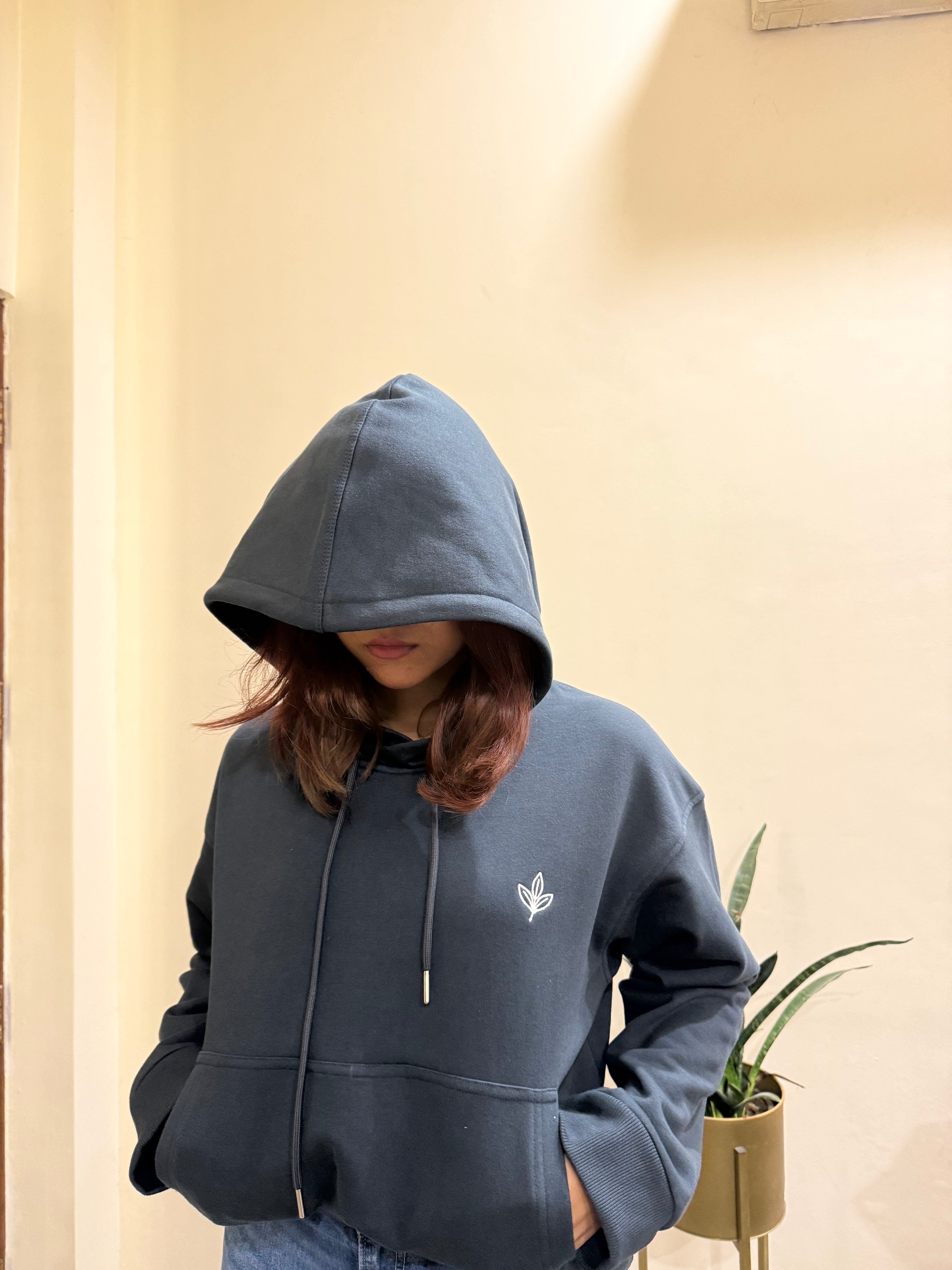 Season Signature Oversized Hoodie -Dark Grey