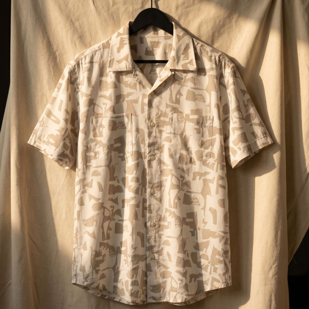 Season Ivory Mosaic Resort Shirt