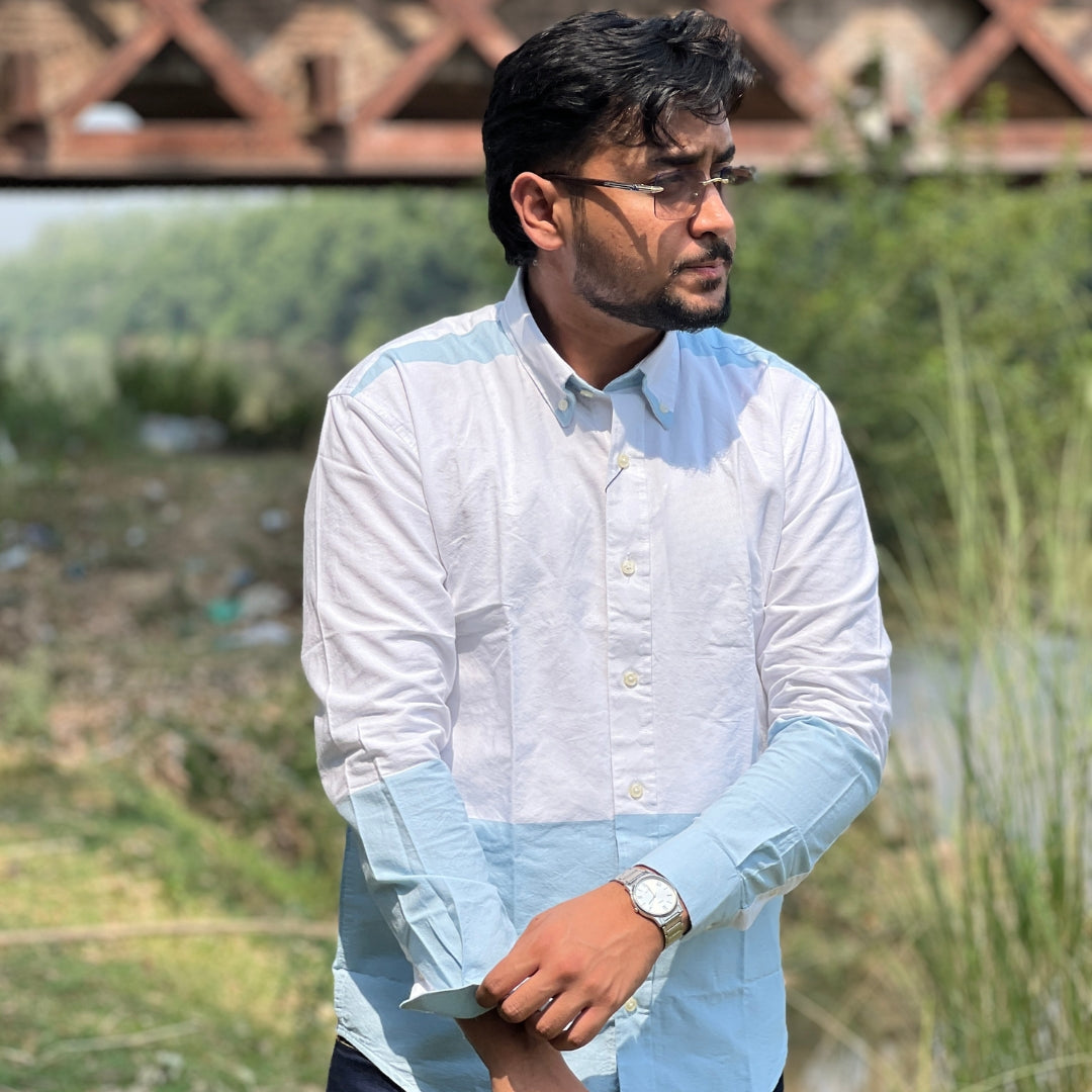 Season DualTone Heritage Blue-White Shirt