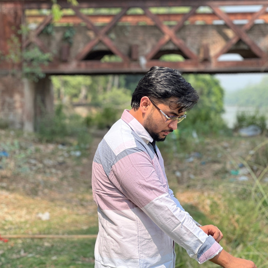 Season DualTone Heritage Grey-Purple Shirt