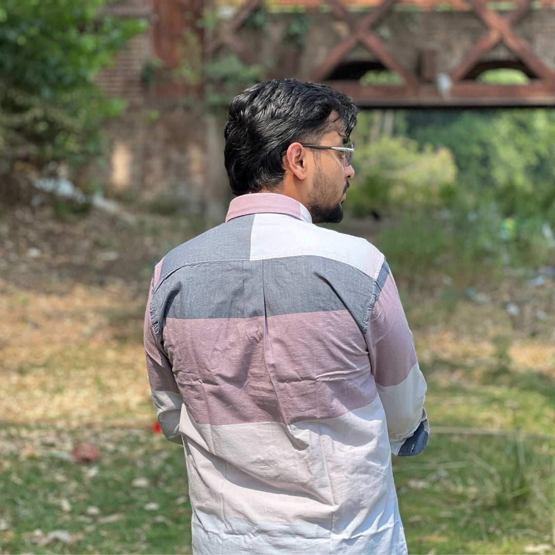 Season DualTone Heritage Grey-Purple Shirt