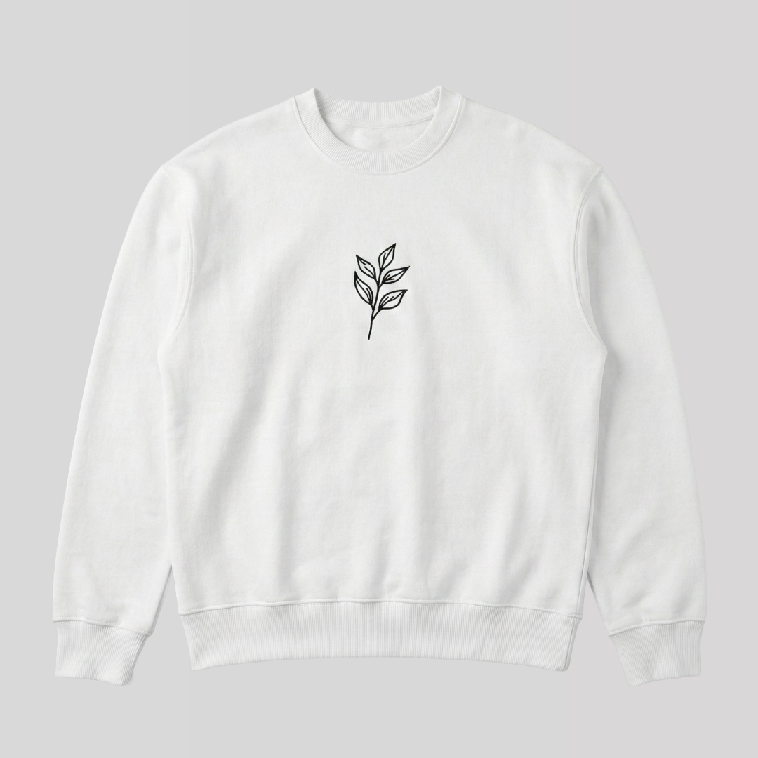 Season Signature Oversized Sweatshirt - White