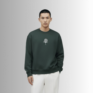 black loose fit hoodie men
