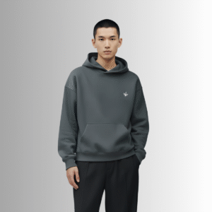 black loose fit hoodie men