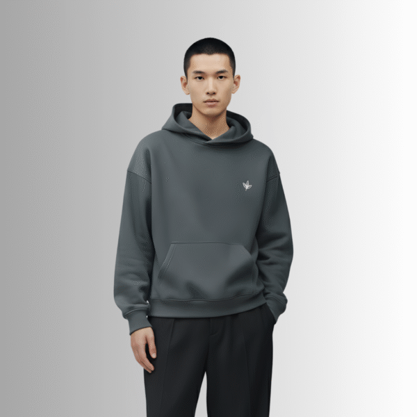 black loose fit hoodie men