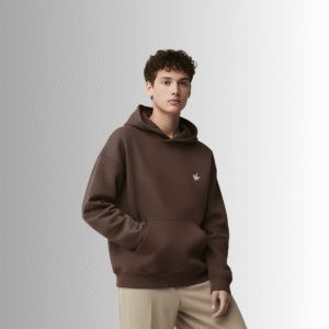black loose fit hoodie men