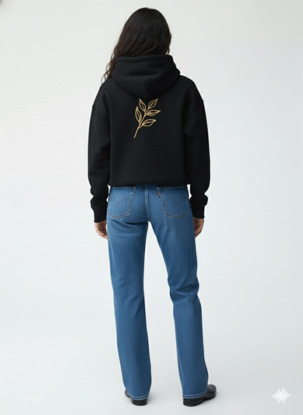 black loose fit hoodie'