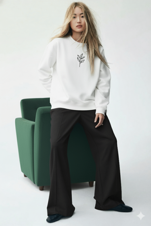 black loose fit hoodie men