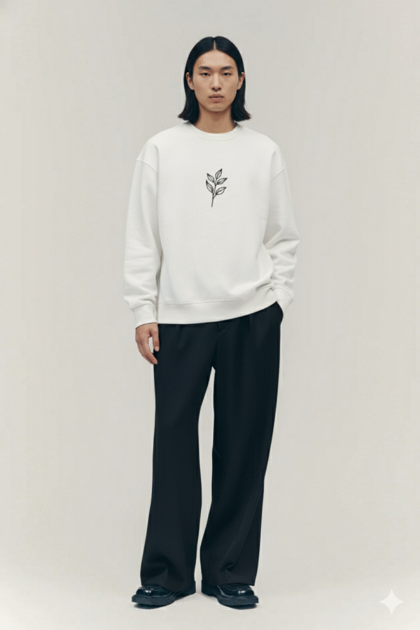black loose fit hoodie men